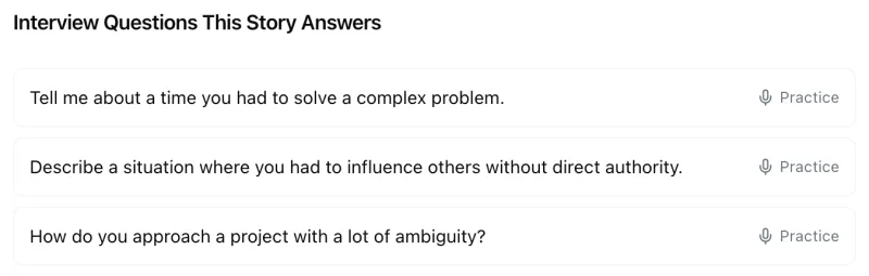 Questions the story can answer