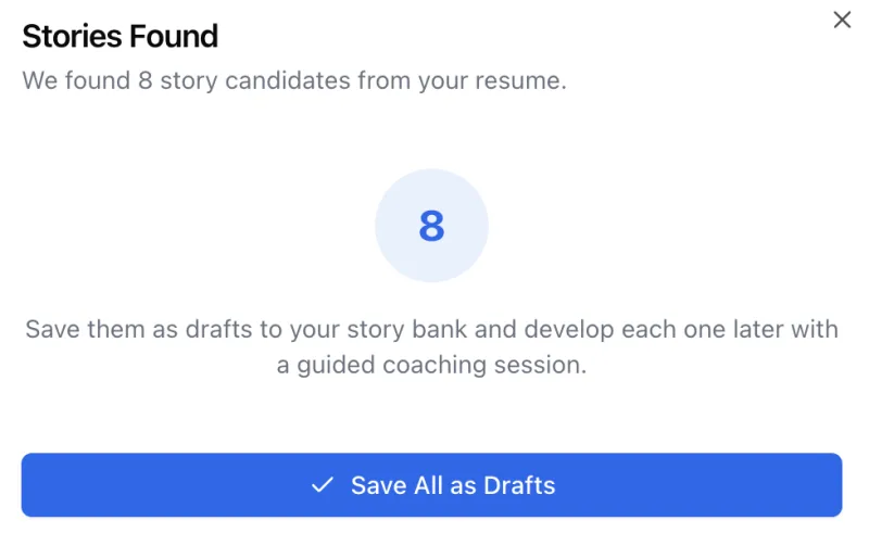 Extract Stories From Your Resume feature illustration